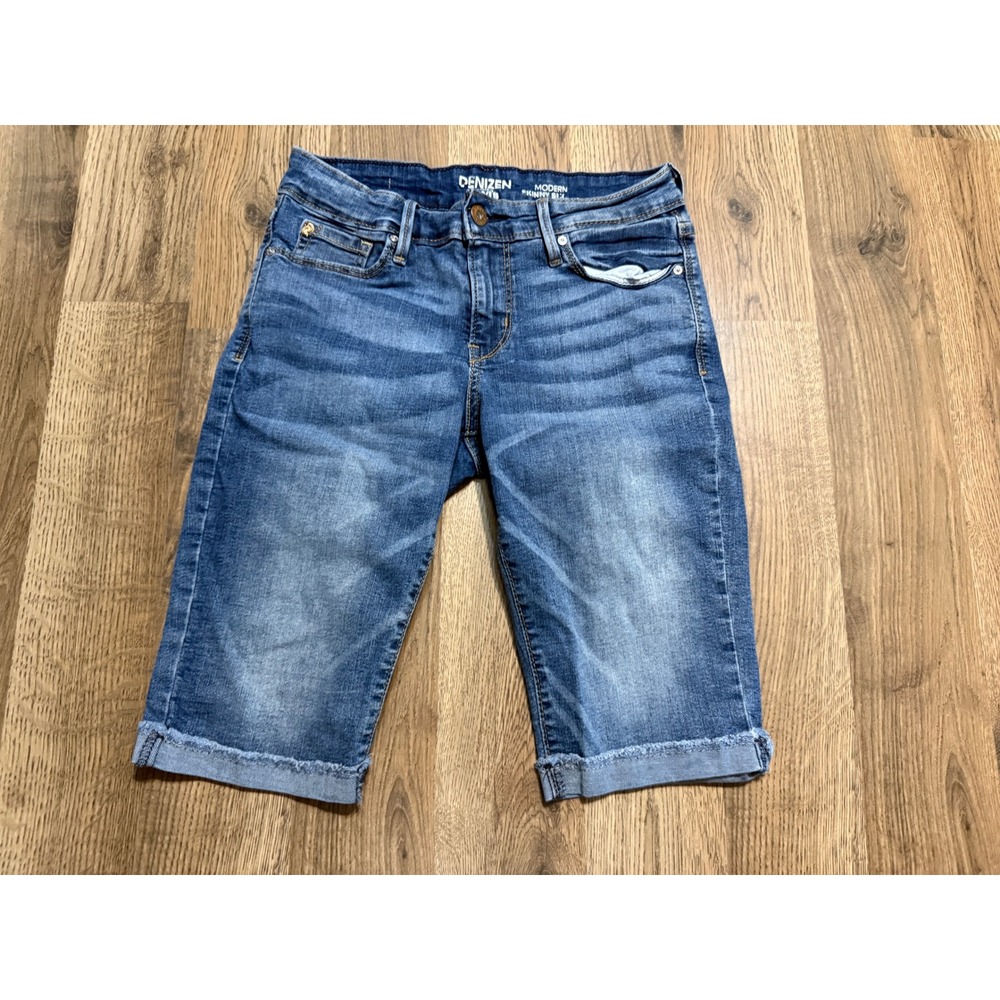 Denizen Levi's Shorts Women 2 Blue Denim Casual Modern Skinny Bermuda